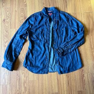 Womens button down Jean shirt